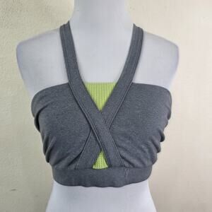 SOLOW Women's High Impact Lined Sports Bra Size Medium Cross Back
